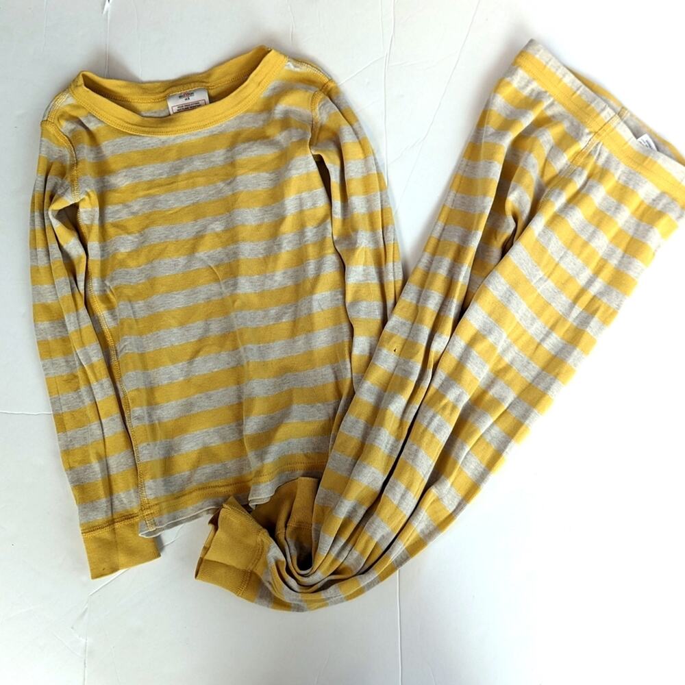 Hanna Andersson Pajamas 5 Boys Yellow Stripe